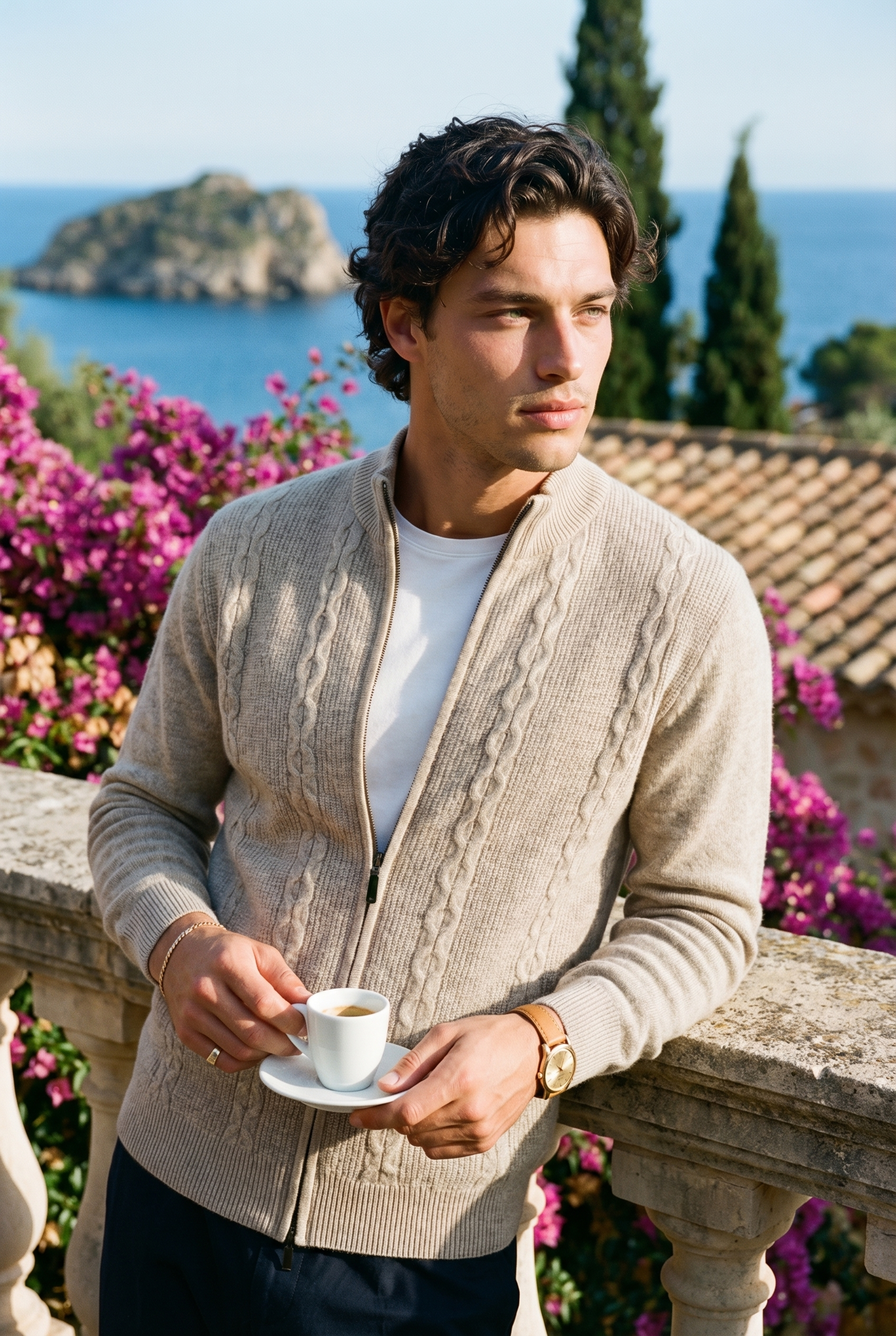 Premium Heavyweight 100% Wool Winter Cable Sweater