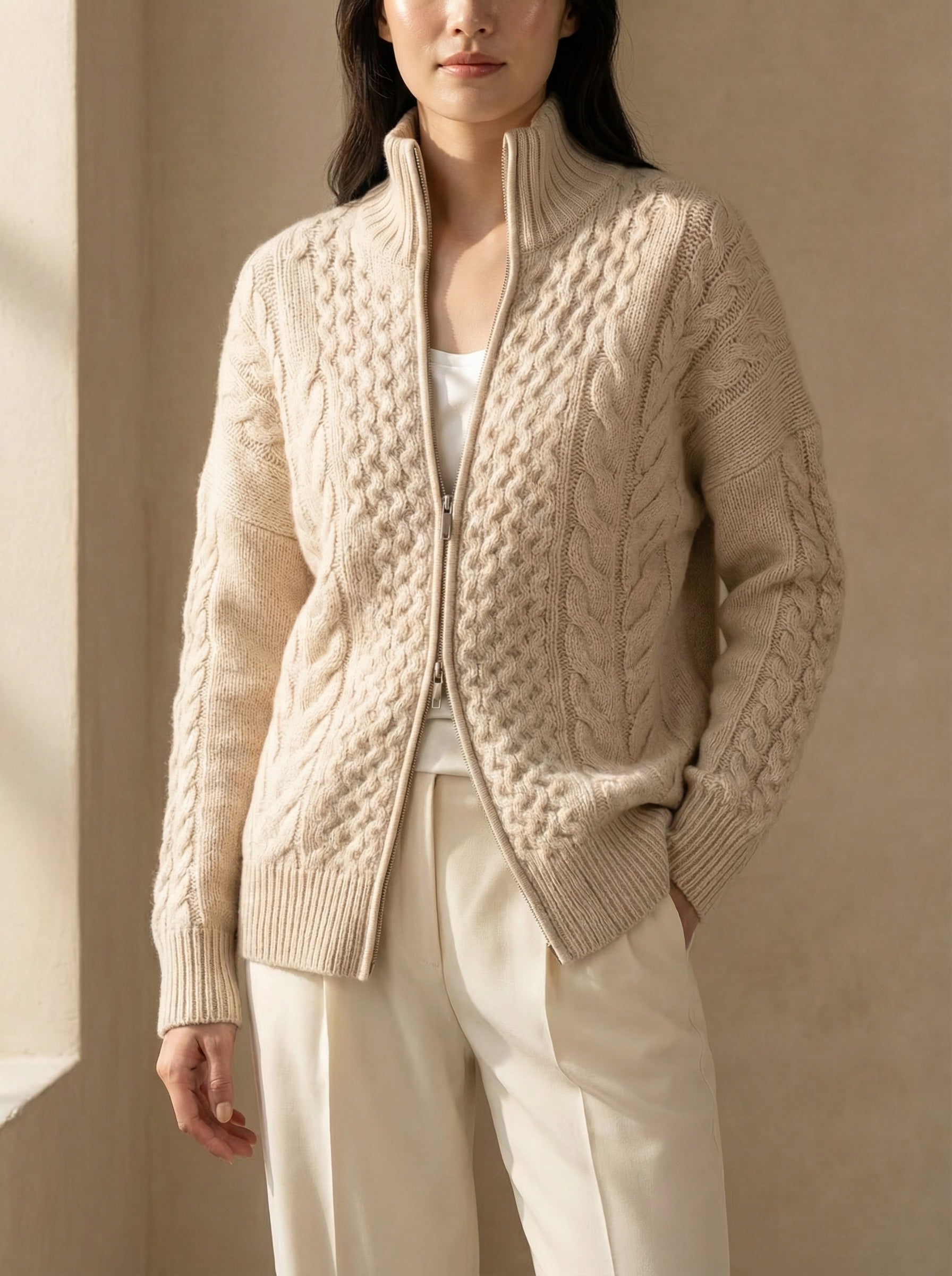 Luxurious Knitted Woolen Warm Cardigan