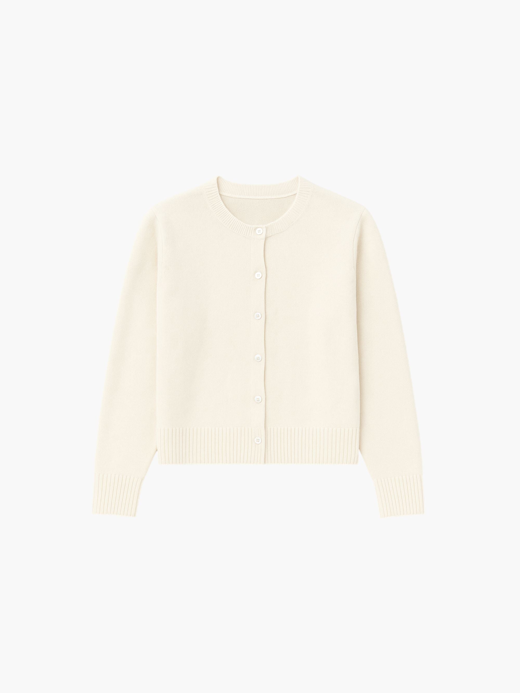 Smart Luxury Short Basic Woolen Cardigan