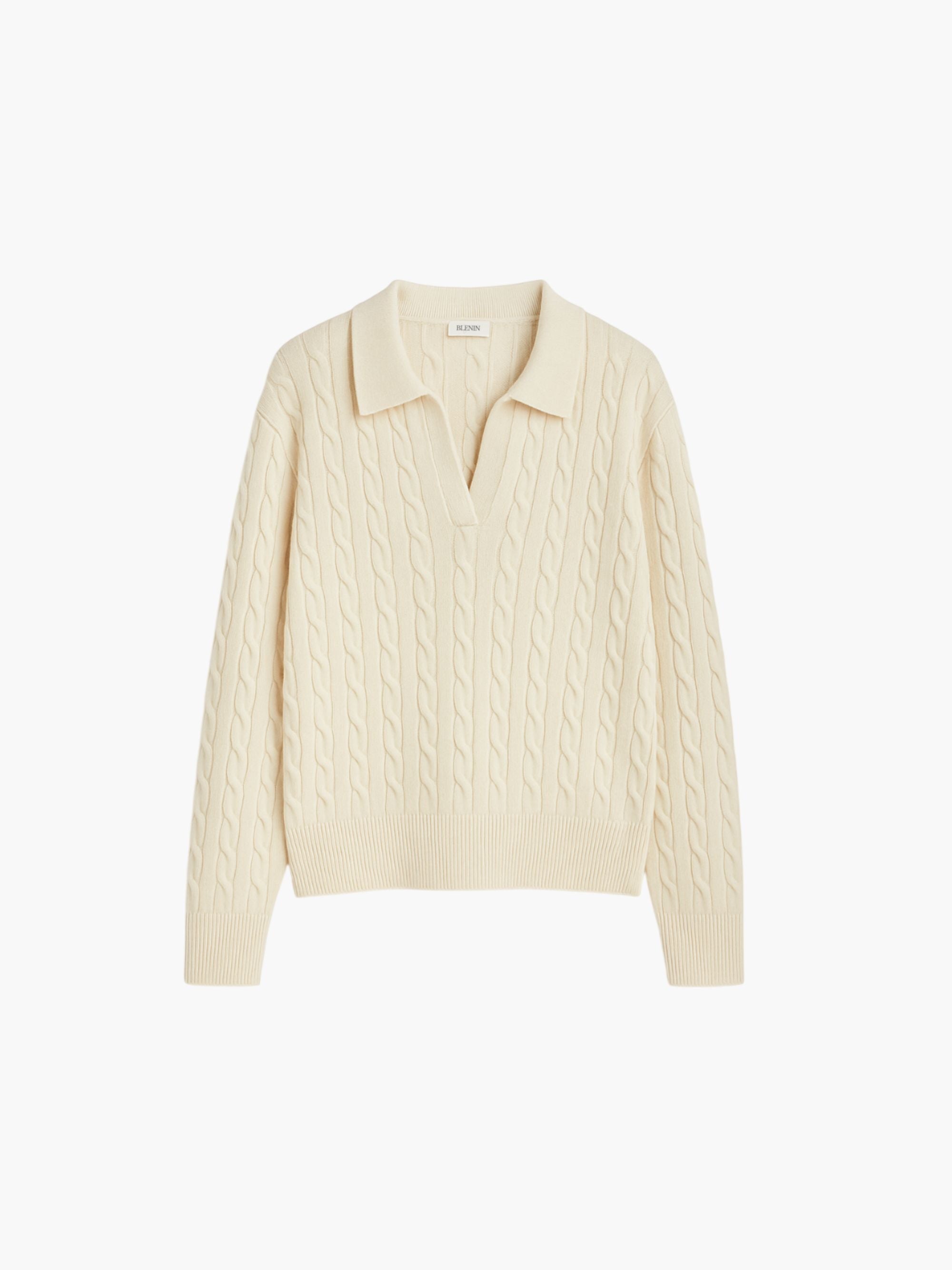 Old Money 100% Wool Oversized Cable Knit Sweater