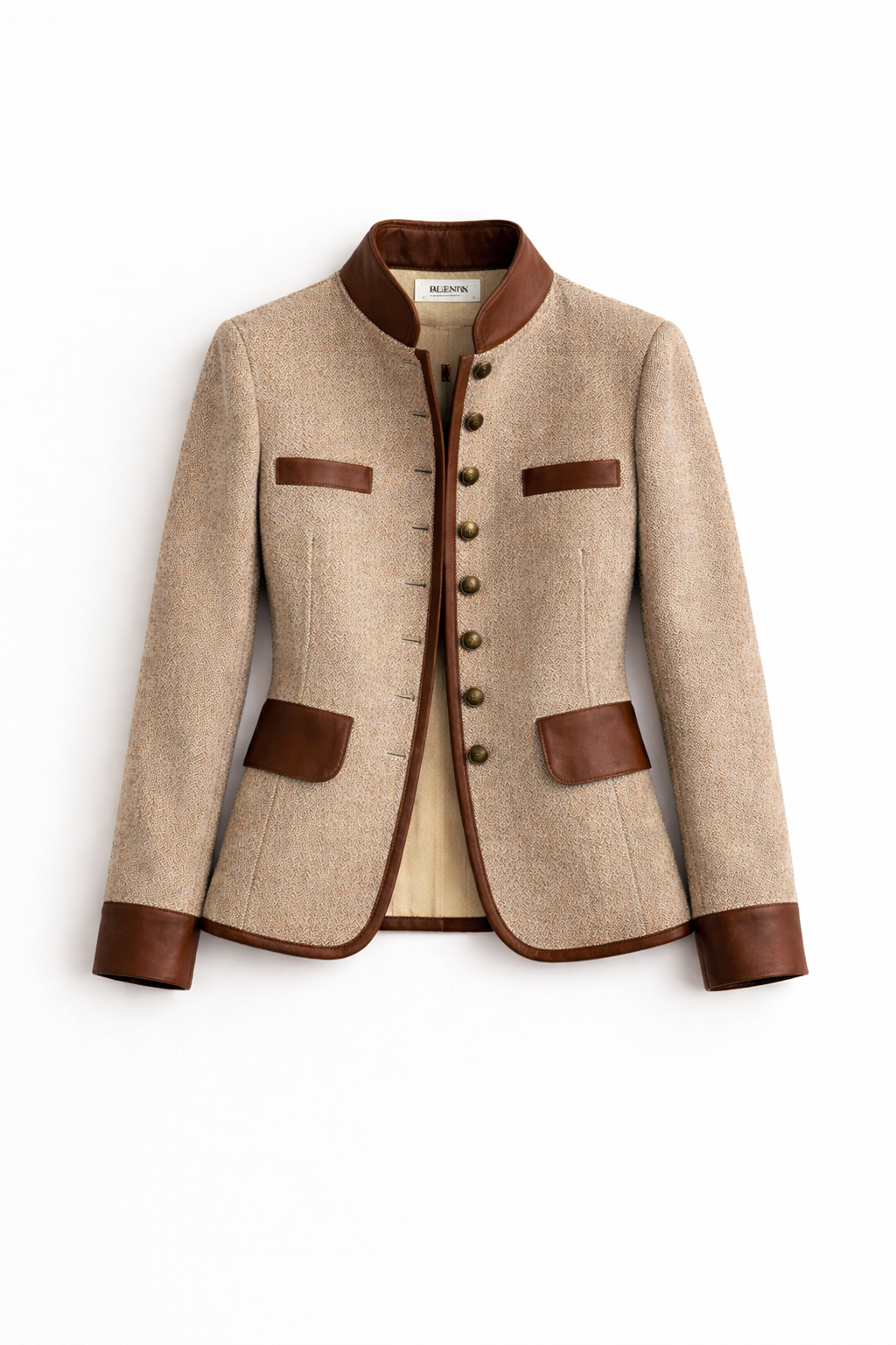 Smart Luxury Buttoned Collar Elegant Jacket
