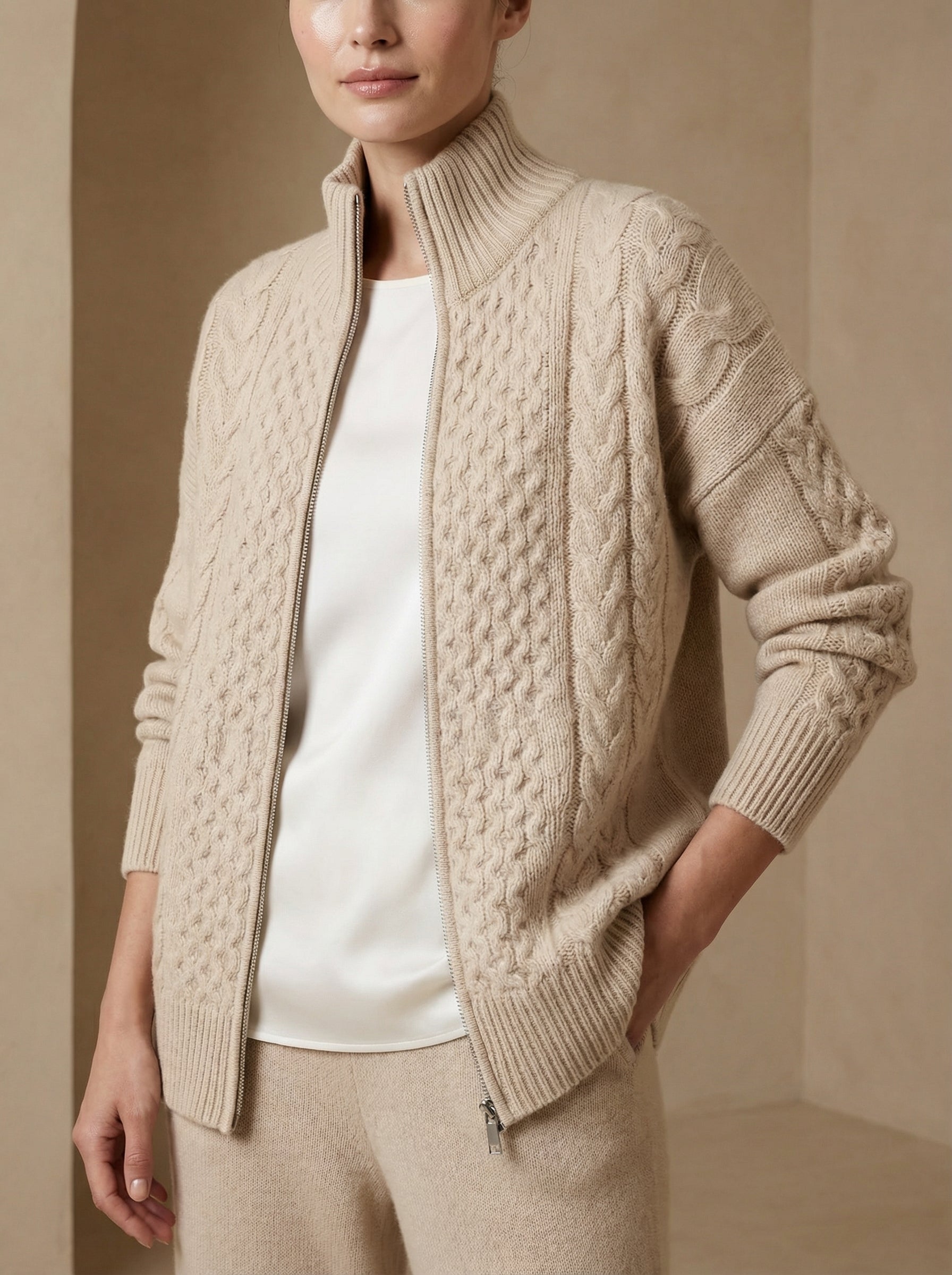 Luxurious Knitted Woolen Warm Cardigan