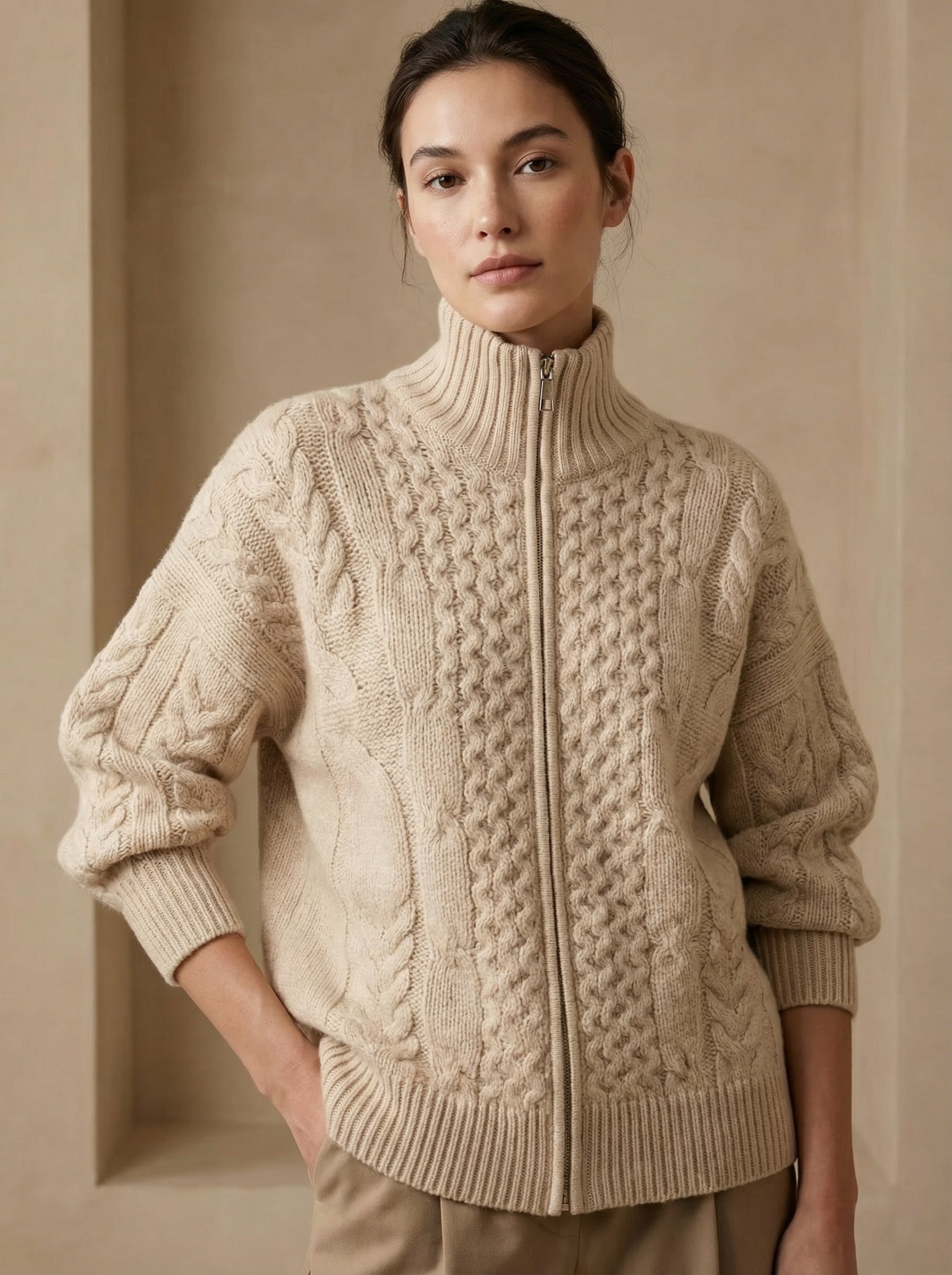 Luxurious Knitted Woolen Warm Cardigan