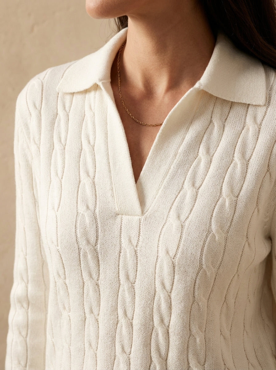 Smart Luxury Premium Cable Knit Sweater Women