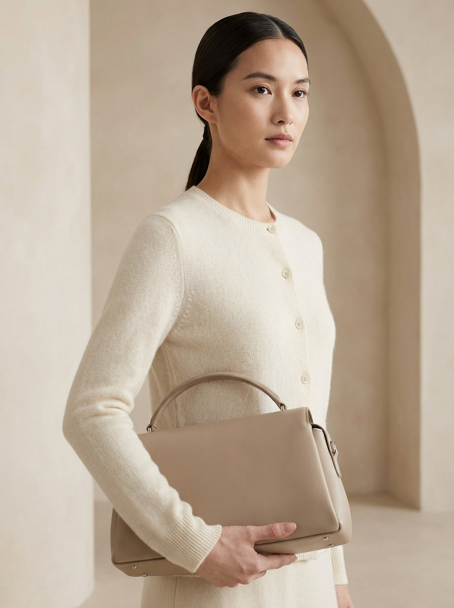 Smart Luxury Short Basic Woolen Cardigan